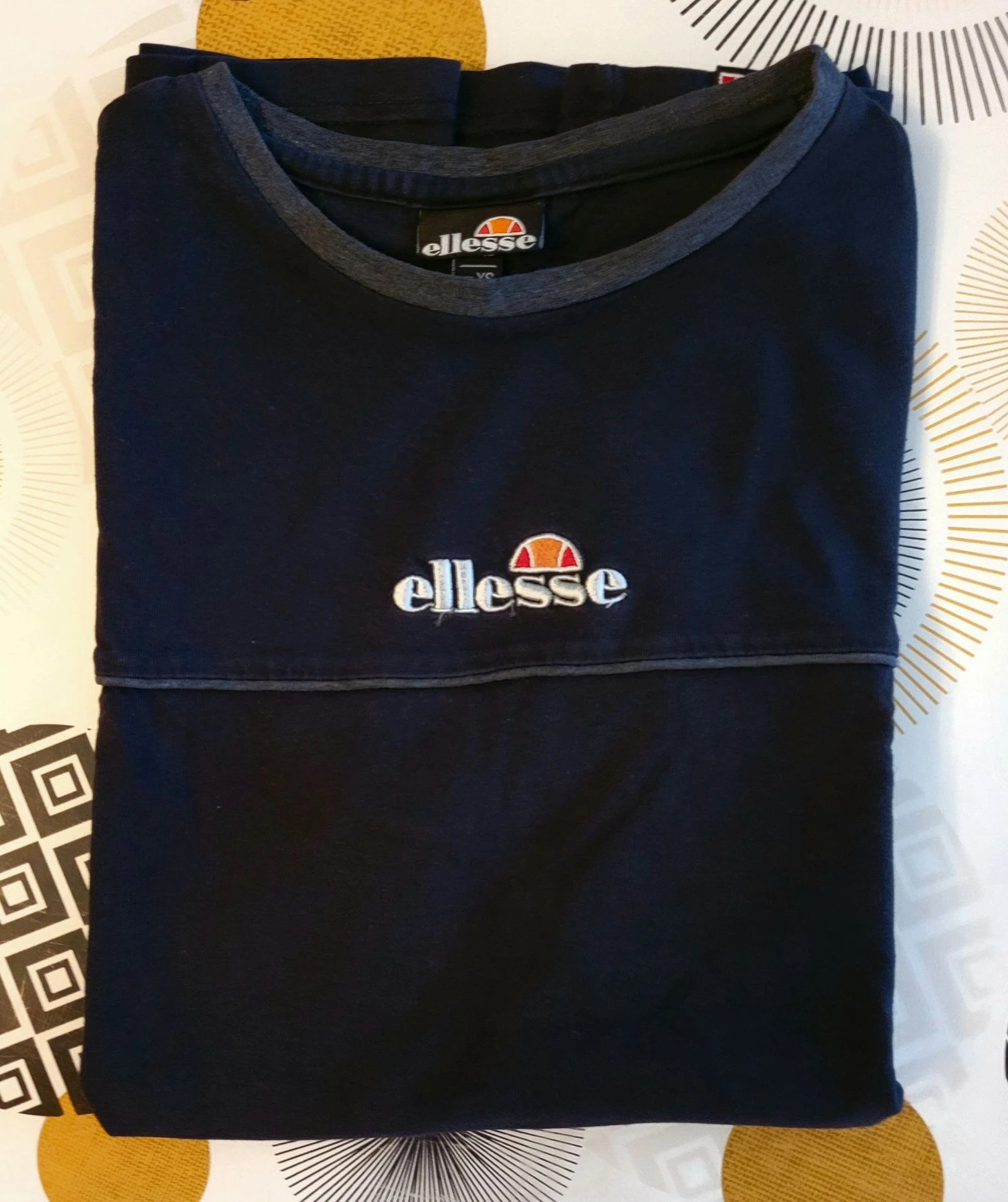 Ellesse T-shirt TXS /TFr34- Preta - Logo Bordado Ellesse na Frente em OT – photo 13